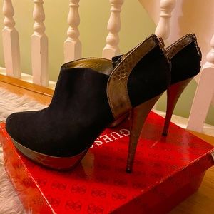 Black and Silver bootie .